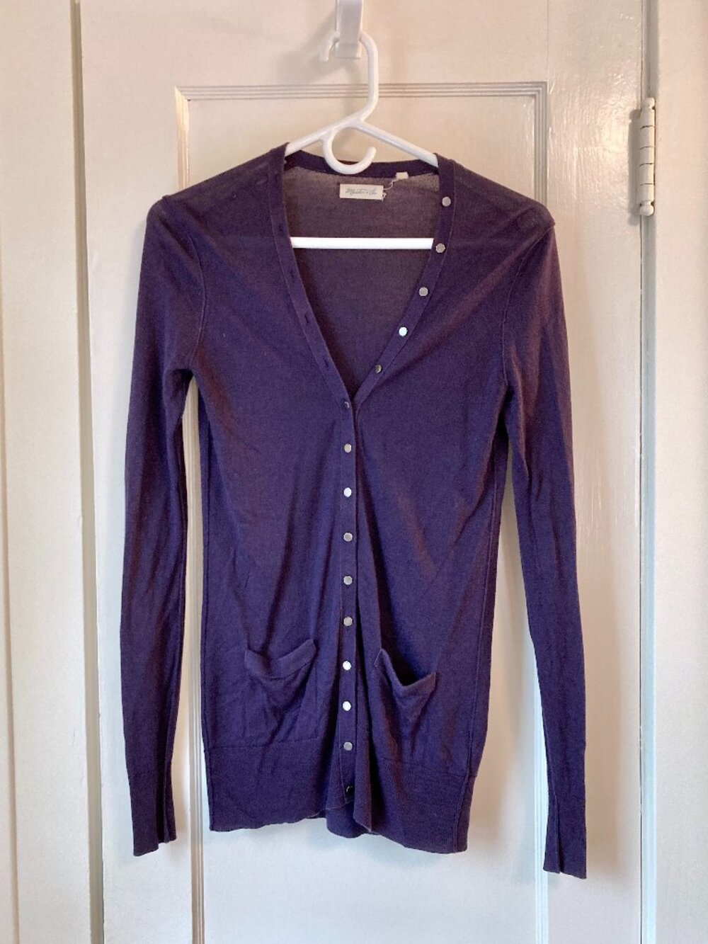 Martin + Osa Cardigan - Small, Purple